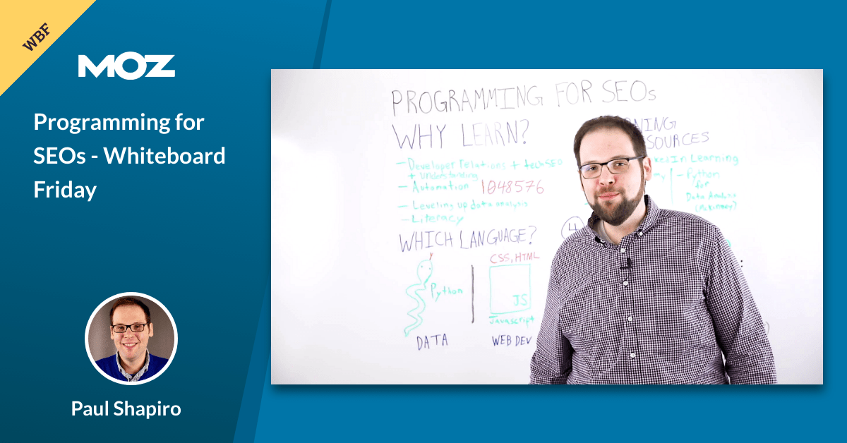 Programming for SEOs   Whiteboard Friday